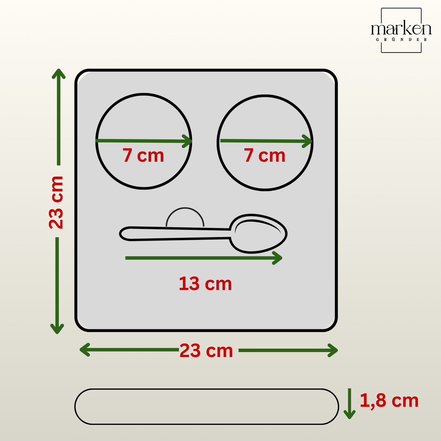 Servierbrett mit deinem Logo