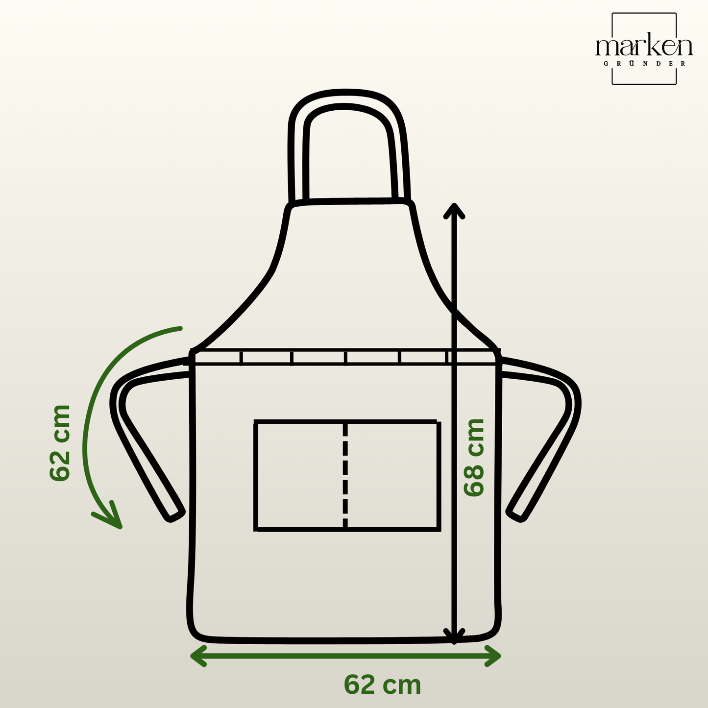 Farbschürze mit deinem Logo