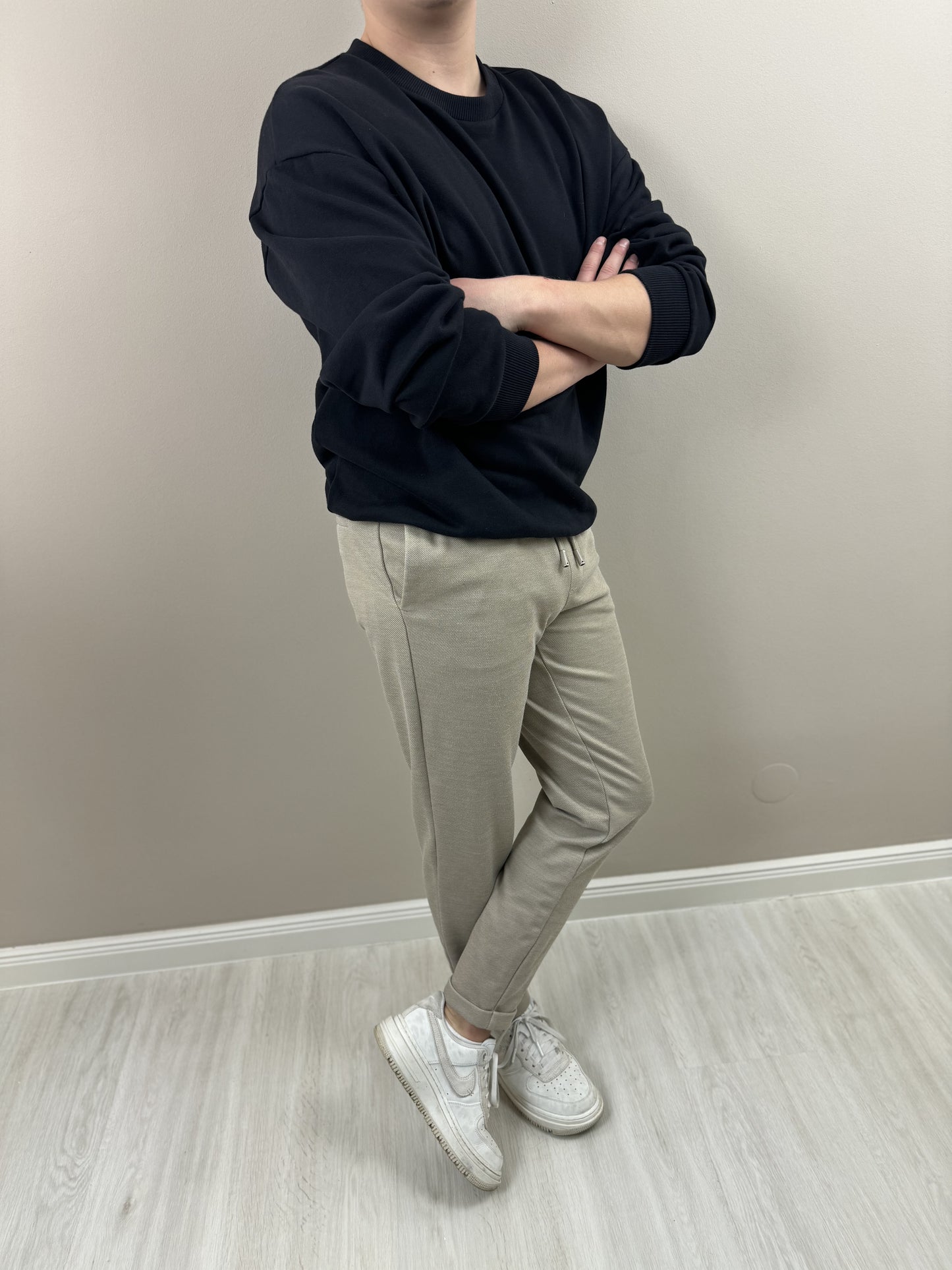 SW elegantne chinos hlače svijetlo smeđe